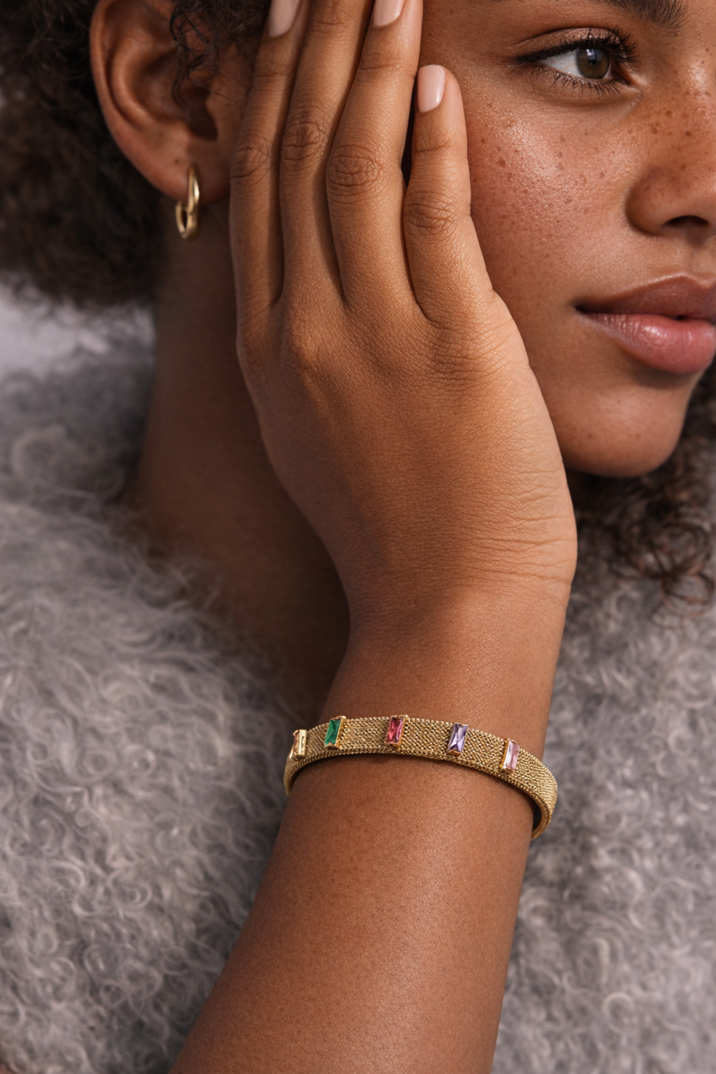 Gemstone Cuff